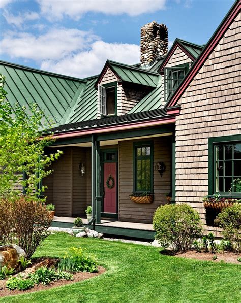 small farm house metal roof pewter|green metal roof for farmhouse.